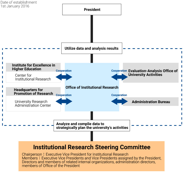 Establishment and Organization Chart of the Office of Institutional Research image
